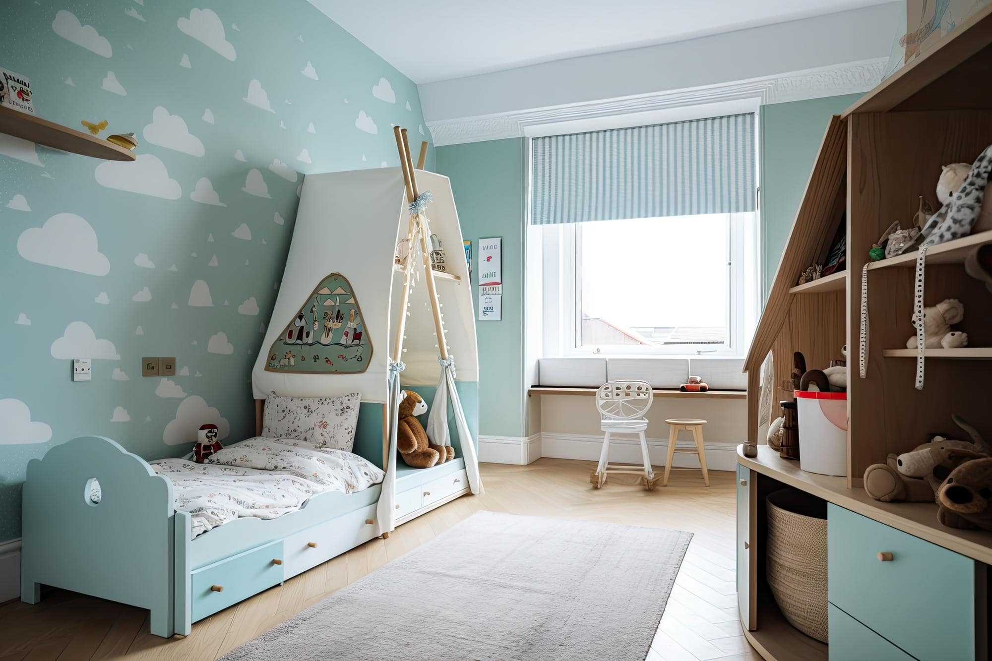 צביעת חדרי ילדים רעיונות ודוגמאות